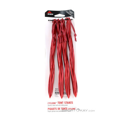 MSR Cyclone 25cm 4er Zelthering-Set-Rot-25