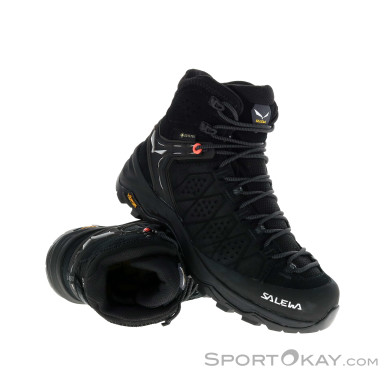 Salewa Trainer 2 Mid GTX Damen Wanderschuhe Gore-Tex-Schwarz-5