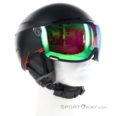 Atomic Savor Amid Visor HD Skihelm mit Visier-Schwarz-S