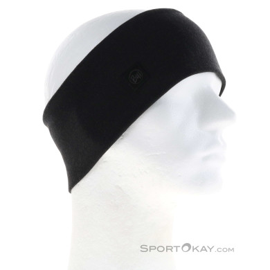 Buff Merino Wide Stirnband-Schwarz-One Size