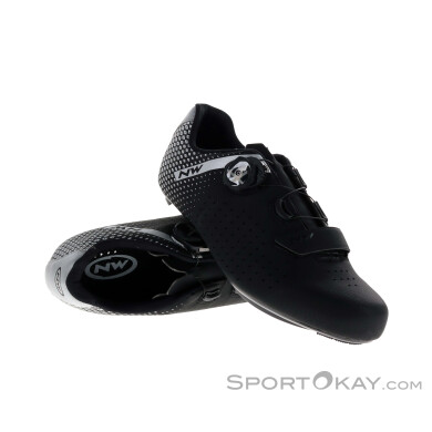 Northwave Core Plus 2 Herren Rennradschuhe-Schwarz-45