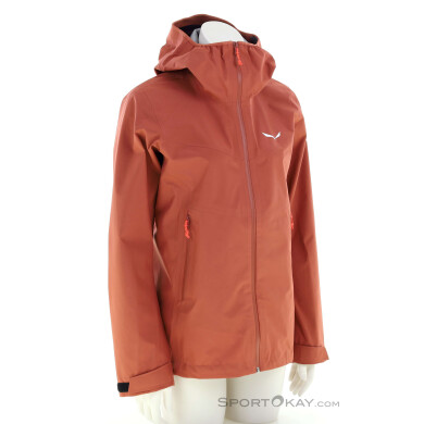 Salewa Puez 3L Damen Outdoorjacke Gore-Tex-Dunkel-Rot-38