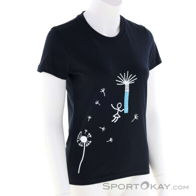 Edelrid Rope II Damen T-Shirt-Schwarz-XS