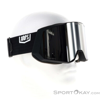 100% Snowcraft XL Hiper Skibrille-Silber-One Size