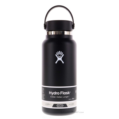 Hydro Flask 32oz Wide Mouth 946ml Thermosflasche-Schwarz-One Size