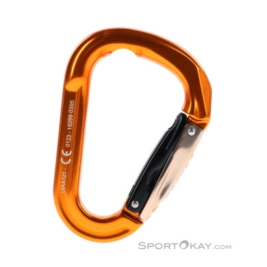 Grivel Mega K6G Twingate Safe Lock Karabiner-Orange-One Size