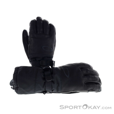 Oakley Ellipse Goatskin Gauntlet Gloves Handschuhe-Schwarz-L