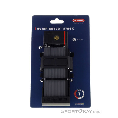 Abus UGrip Bordo 5700 100cm + Halter SH Fahrradschloss-Schwarz-One Size
