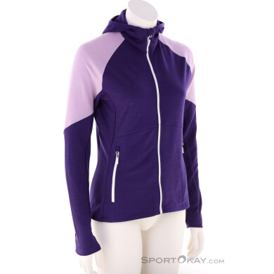 Löffler Hoody Tour Transtex Merino Damen Sweater-Lila-36