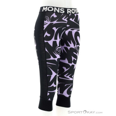 Mons Royale Cascade Merino Flex 3/4 Damen Funktionshose-Lila-L