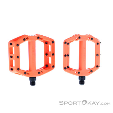 Bontrager Trek Line Elite Flat Pedale-Orange-One Size