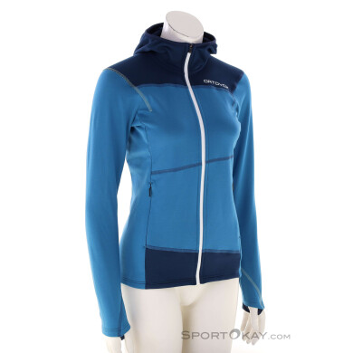 Ortovox Fleece Light Hoody Damen Sweater-Blau-S
