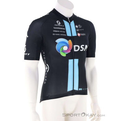 Scott DSM Team Replica S/S Herren Bikeshirt-Schwarz-M