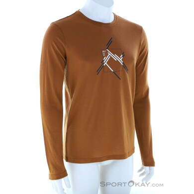 Ortovox Y185 Merino MTN Cutout LS Herren Shirt-Braun-XL