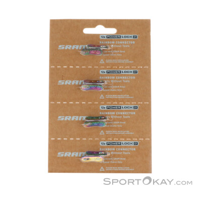 Sram PowerLock Flattop 12-Fach 4er Kettenschloss Set-Mehrfarbig-One Size