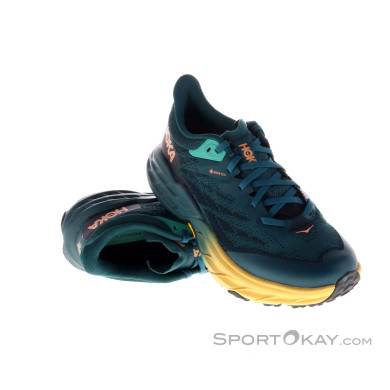Hoka One One Speedgoat 5 GTX Damen Traillaufschuhe Gore-Tex-Türkis-6