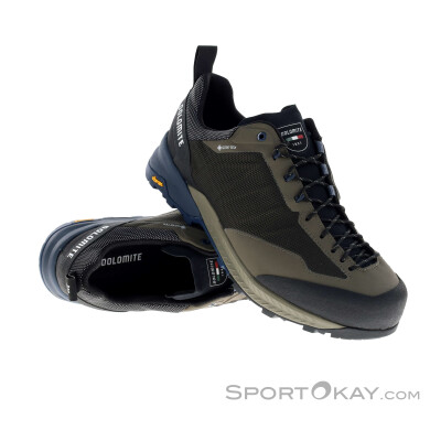Dolomite Crodarossa Tech GTX Herren Zustiegsschuhe Gore-Tex-Oliv-Dunkelgrün-9,5