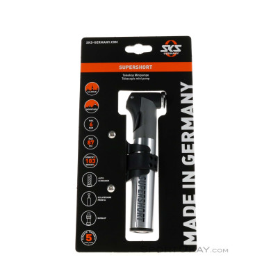 SKS Germany Supershort Minipumpe-Silber-One Size