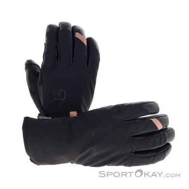Ortovox Merino Mountain Damen Skihandschuhe-Schwarz-M