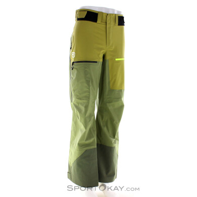 Ortovox 3L Ravine Shell Herren Skihose-Grün-M