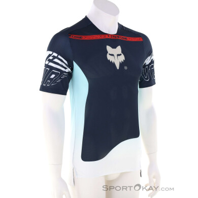 Fox Flexair Elevated SS Herren Bikeshirt-Dunkel-Blau-XL