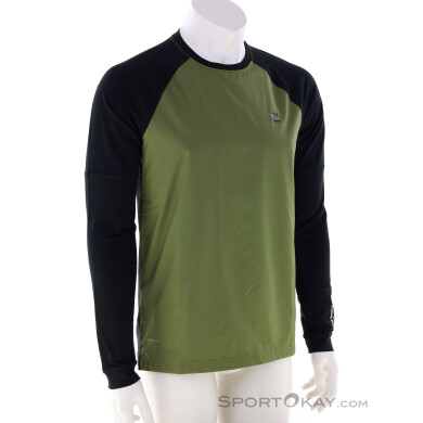 Mons Royale Tarn Merino Bike Wind Herren Bikeshirt-Oliv-Dunkelgrün-S