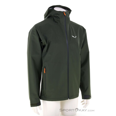 Salewa Puez 2.5L Powertex Herren Regenjacke-Oliv-Dunkelgrün-M
