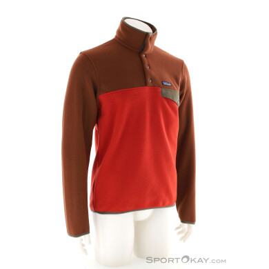Patagonia Lightweight Synchilla Snap Herren Sweater-Rot-M