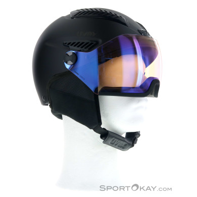 Uvex HLMT 600 Visor V Skihelm-Schwarz-53-55