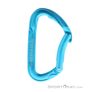 Edelrid Pure Bent Schnappkarabiner-Blau-One Size