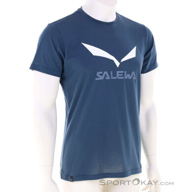 Salewa Solidlogo Dry Herren T-Shirt-Dunkel-Blau-M