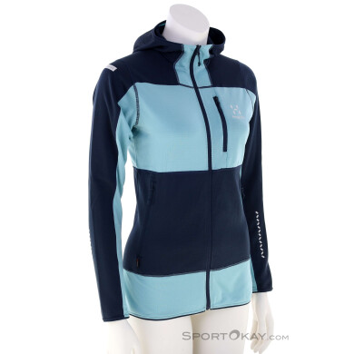 Haglöfs L.I.M Mid Fast Hood Damen Sweater-Hell-Blau-L