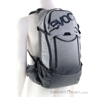 Evoc Trail Pro 26l Bikerucksack mit Protektor-Hell-Grau-L-XL