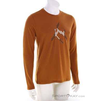 Ortovox 185 Merino Mtn Cutout Herren Shirt-Braun-L