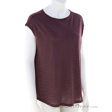 Fjällräven High Coast Cool Damen T-Shirt-Dunkel-Rot-S