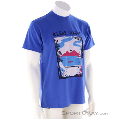 KAVU Where to Herren T-Shirt-Blau-L