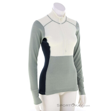 Devold Lauparen Merino 190 Zip Neck Damen Funktionsshirt-Mehrfarbig-S