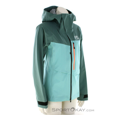 Ortovox 3L Ravine Shell Damen Skijacke-Hell-Blau-S