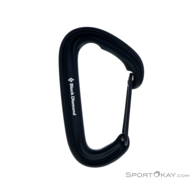 Black Diamond LiteWire Schnappkarabiner-Schwarz-One Size