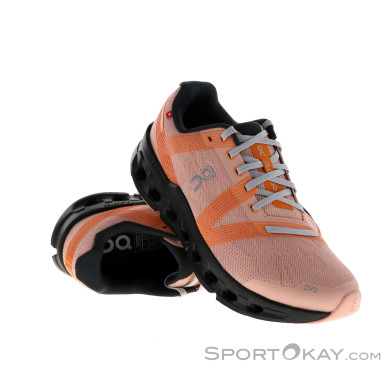 On Cloudgo Damen Laufschuhe-Orange-8,5
