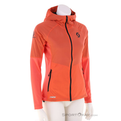 Scott Explorair Alpha Hoody Damen Fleecejacke-Rot-M