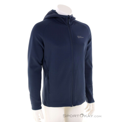 Jack Wolfskin Baiselberg Hooded FZ Herren Fleecejacke-Dunkel-Blau-M
