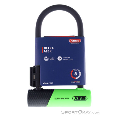 Abus Ultra Mini 410K 18cm Fahrradschloss-Grün-One Size