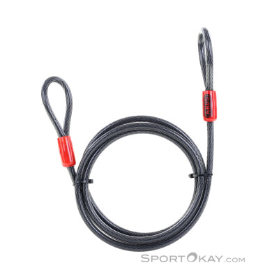 Abus Cobra Stahlkabel 10/220cm Fahrradschloss Zubehör-Schwarz-One Size