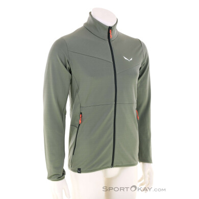 Salewa Puez Cammino Herren Fleecejacke-Oliv-Dunkelgrün-S
