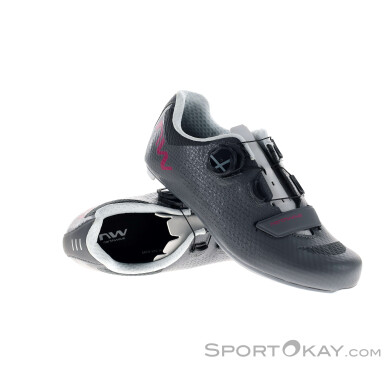 Northwave Storm 2 Damen Rennradschuhe-Dunkel-Grau-38