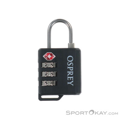 Osprey Travel Sentry Cable Lock Vorhangschloss-Schwarz-One Size