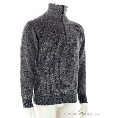 Devold Bispen Wool Zip Neck Herren Sweater-Grau-XXL