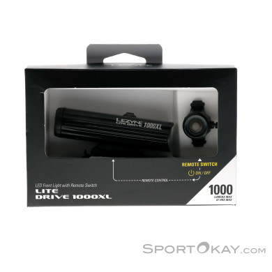 Lezyne Lite Drive 1000XL Loaded Remote Fahrradlicht vorne-Schwarz-One Size