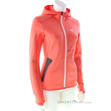 Ortovox Fleece Hoody Damen Fleecejacke-Orange-S